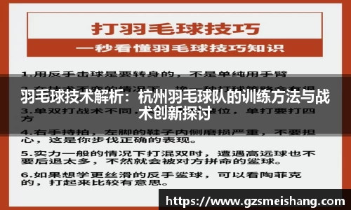 羽毛球技术解析：杭州羽毛球队的训练方法与战术创新探讨